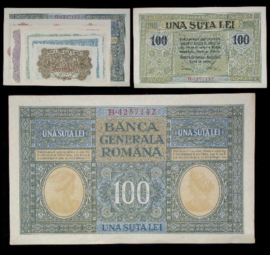 item438_A Choice Set of German Occupied Romania Notes.jpg